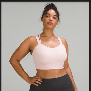 NWT Like a Cloud Longline Bra D/DD - Flush Pink, size 14